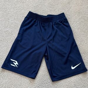 Nike Boys Navy Blue Athletic Shorts